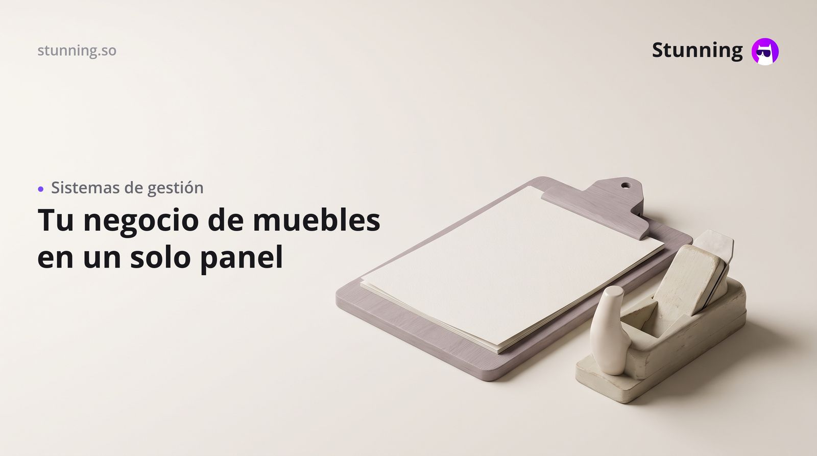 Panel de gestión para tu negocio de muebles (sin programar)