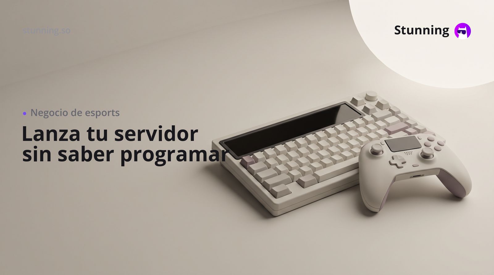 Cómo crear un sitio de servidor de juegos para esports sin programar