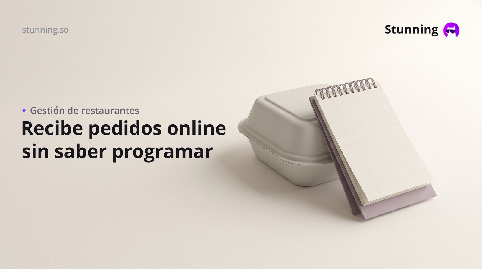 Sistema de pedidos online para restaurantes sin programar