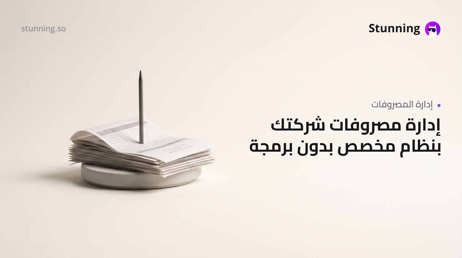كيفية إنشاء نظام Expense Management للمحاسبة بدون برمجة