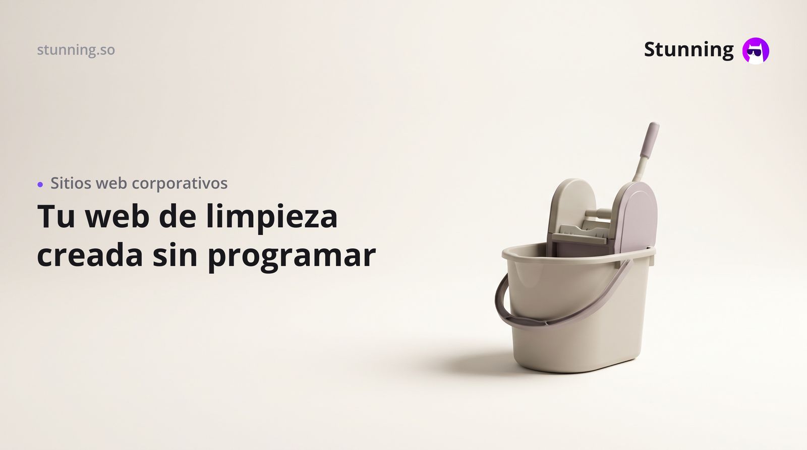Sitio web corporativo para tu empresa de limpieza (sin programar)
