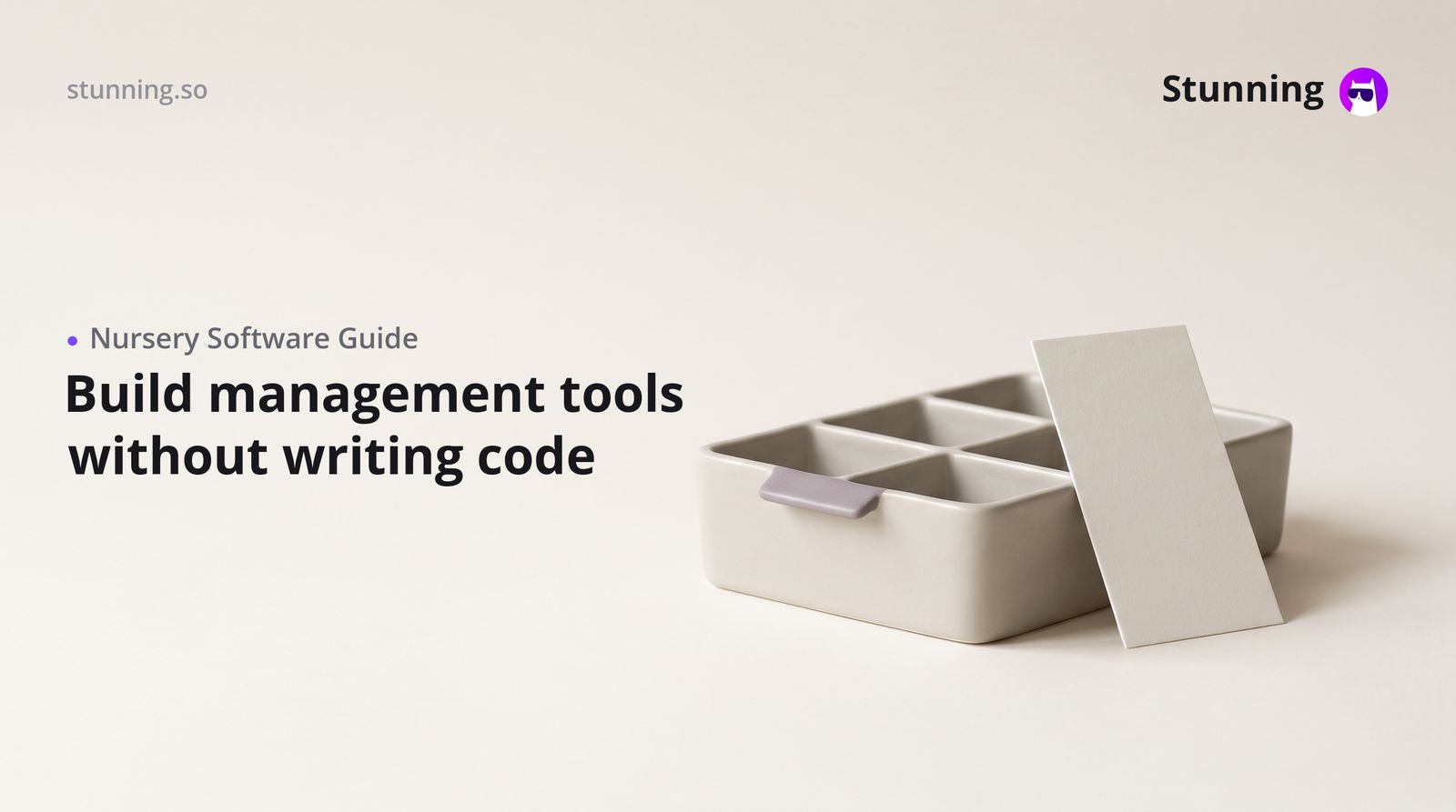 How to Build Nursery Management Software With No Code