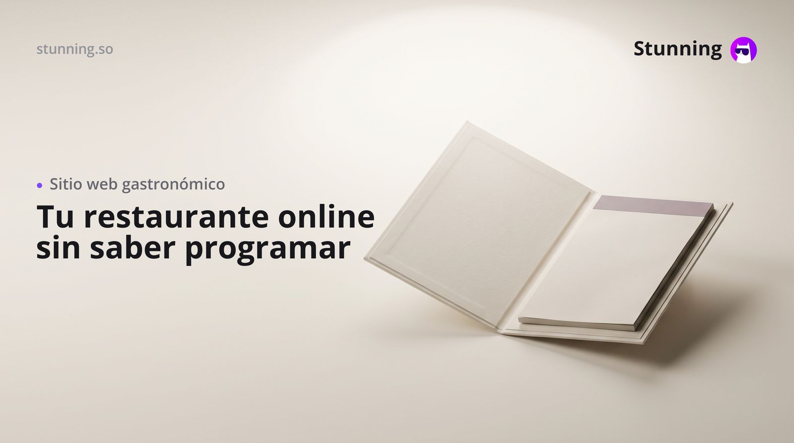 Cómo crear una página web de comida para tu negocio (sin programar)